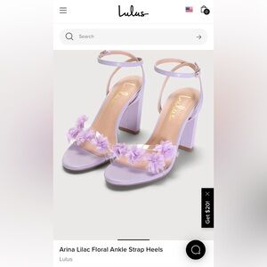 Lulus lilac purple heels